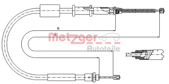 METZGER Kézifék bowden 321.6_METZ