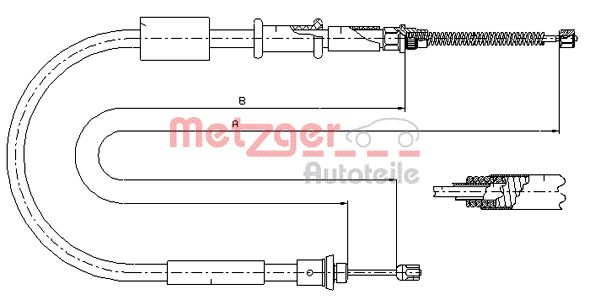 METZGER Kézifék bowden 321.7_METZ