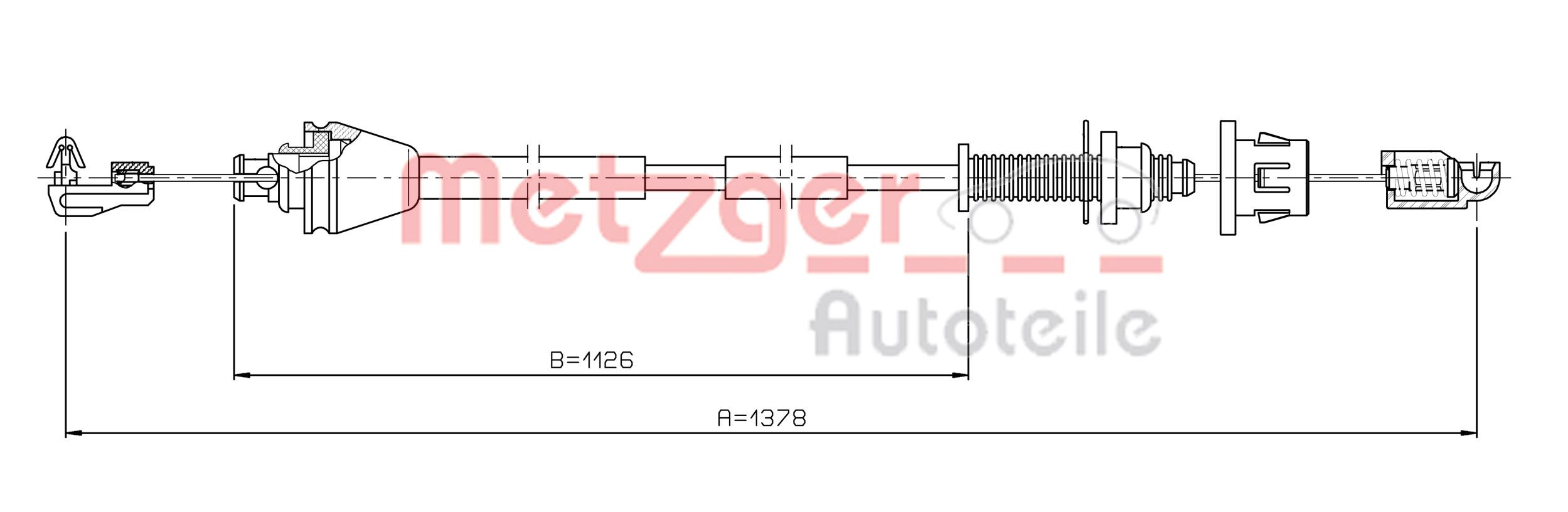 METZGER Gázbowden 3.RE001_METZ