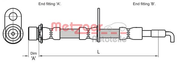 METZGER Gumifékcső 4110001_METZ