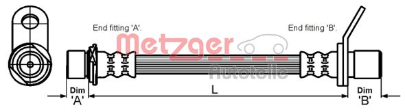 METZGER 4110014_METZ Gumifékcső