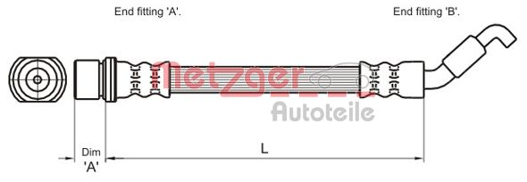 METZGER Gumifékcső 4110027_METZ