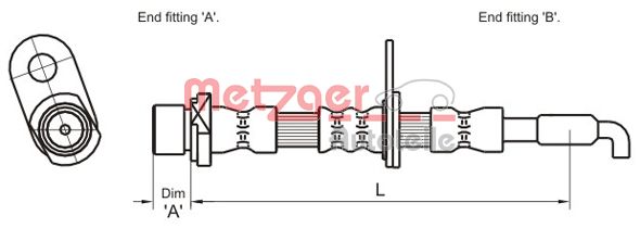 METZGER Gumifékcső 4110029_METZ