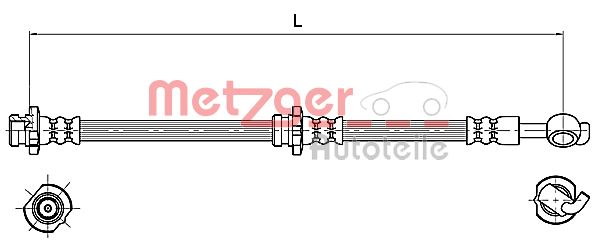 METZGER Gumifékcső 4110129_METZ