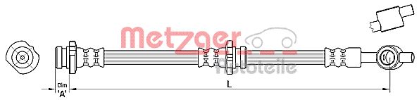 METZGER Gumifékcső 4110384_METZ