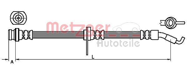 METZGER Gumifékcső 4110468_METZ