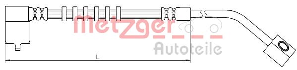 METZGER 4110685_METZ Gumifékcső