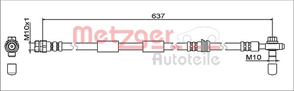 METZGER Gumifékcső 4111475_METZ