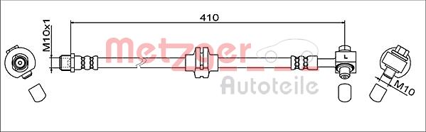 METZGER Gumifékcső 4111607_METZ