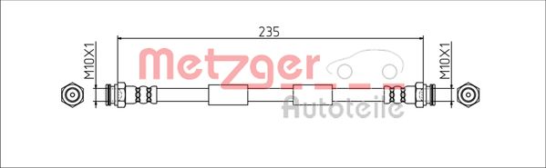 METZGER Gumifékcső 4111806_METZ