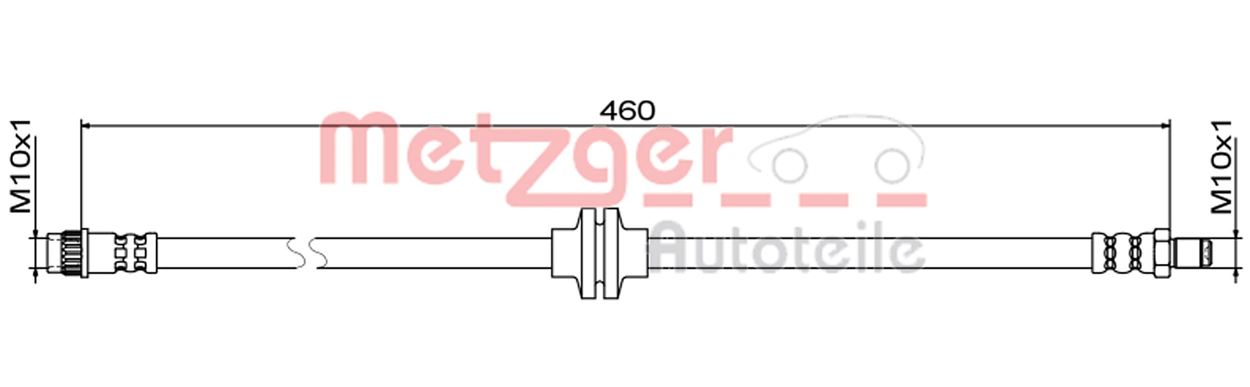 METZGER Gumifékcső 4111833_METZ