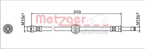 METZGER Gumifékcső 4112063_METZ