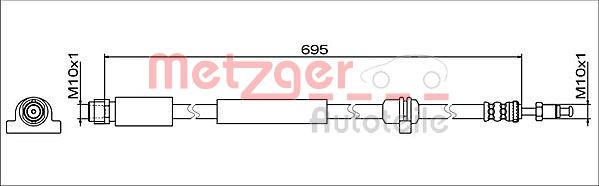 METZGER Gumifékcső 4112076_METZ