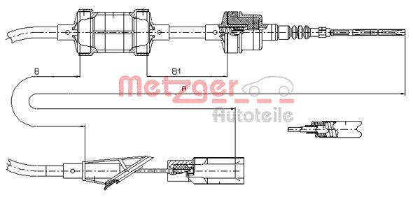 METZGER Kuplungbowden 412.11_METZ