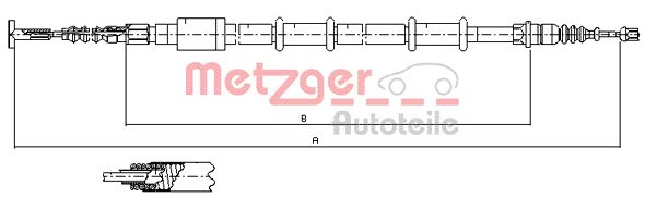 METZGER Kézifék bowden 441.3_METZ