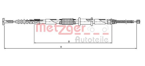 METZGER Kézifék bowden 461.11_METZ