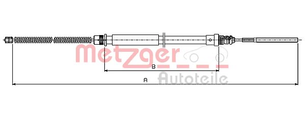 METZGER Kézifék bowden 491.5_METZ