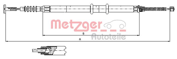 METZGER Kézifék bowden 491.12_METZ