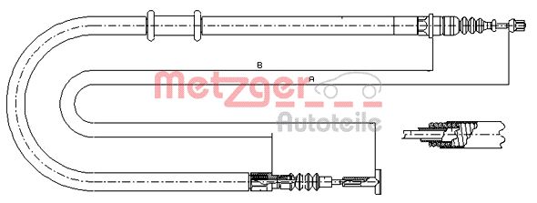 METZGER Kézifék bowden 491.22_METZ