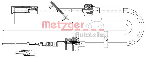 METZGER Kuplungbowden 492.10_METZ