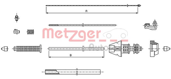 METZGER Gázbowden 493.1_METZ