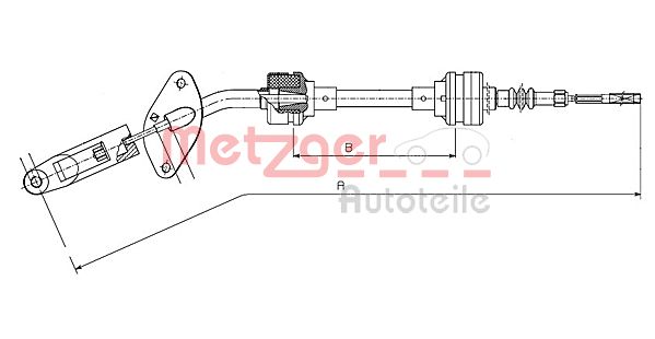 METZGER Kuplungbowden 622.10_METZ