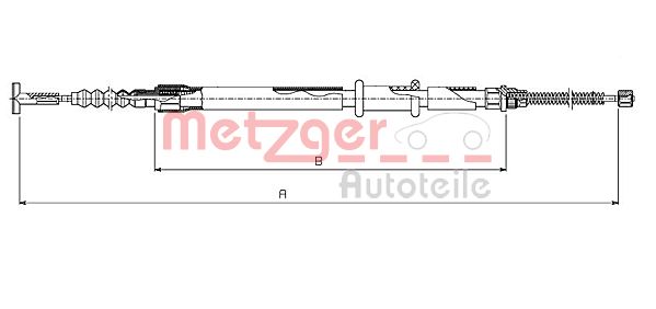 METZGER Kézifék bowden 631.10_METZ