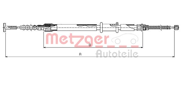 METZGER Kézifék bowden 631.11_METZ