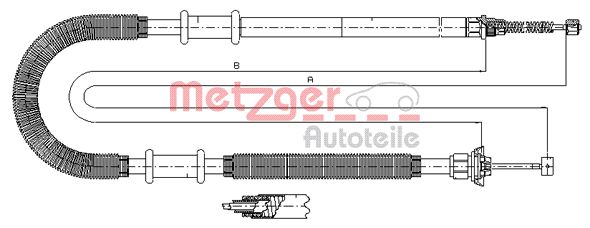 METZGER Kézifék bowden 641.10_METZ