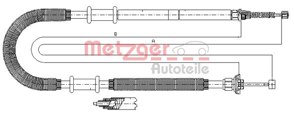 METZGER Kézifék bowden 641.12_METZ