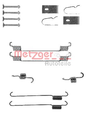 METZGER Tartozékkészlet, fékpofa 105-0007_METZ