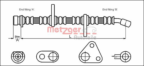 METZGER Gumifékcső 4113500_METZ