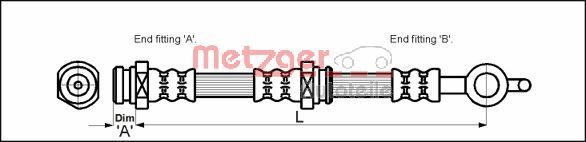 METZGER Gumifékcső 4114054_METZ