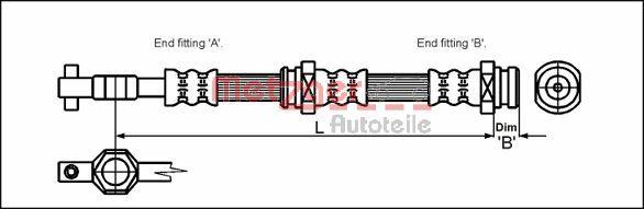 METZGER Gumifékcső 4113304_METZ