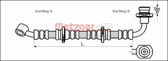 METZGER Gumifékcső 4110071_METZ