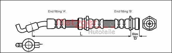 METZGER Gumifékcső 4114061_METZ