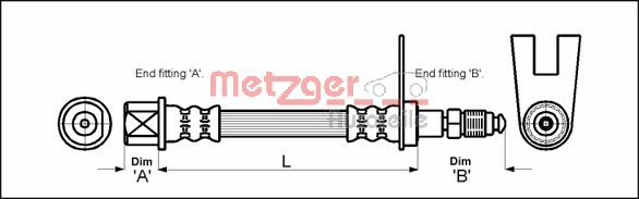 METZGER Gumifékcső 4111159_METZ