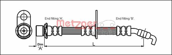 METZGER Gumifékcső 4111423_METZ