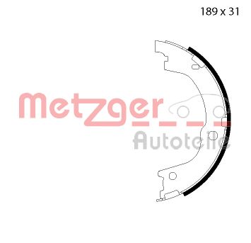 METZGER Fékpofa MG127_METZ