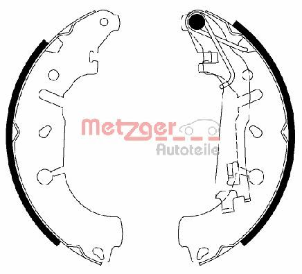 METZGER Fékpofa MG201_METZ