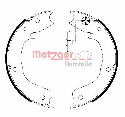 METZGER Fékpofa MG203_METZ