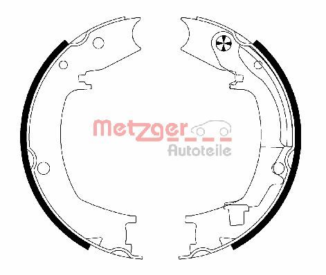 METZGER Fékpofa MG204_METZ