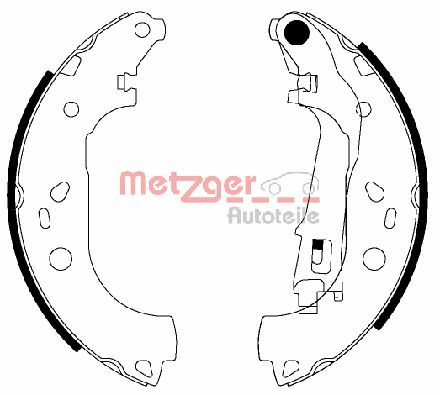 METZGER Fékpofa MG210_METZ