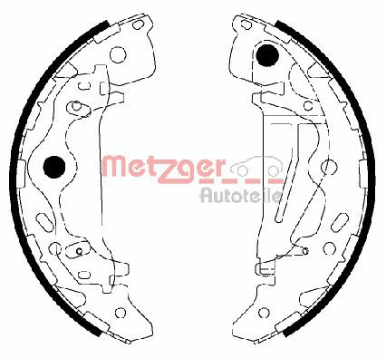 METZGER Fékpofa MG217_METZ