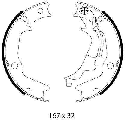 METZGER Fékpofa MG226_METZ