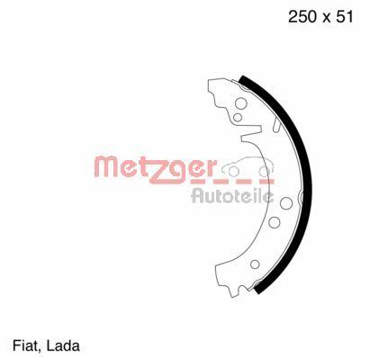 METZGER Fékpofa MG351_METZ