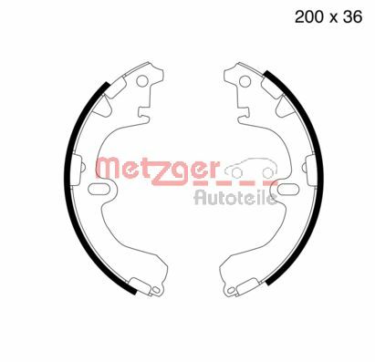 METZGER Fékpofa MG505_METZ