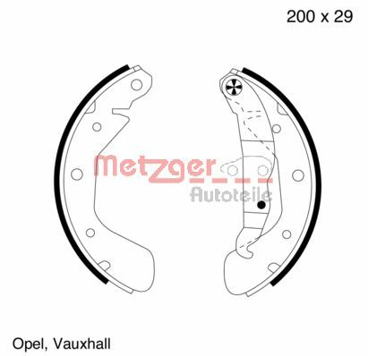 METZGER MG563_METZ Fékpofa