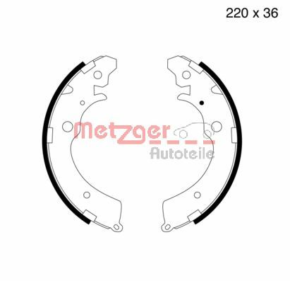 METZGER Fékpofa MG565_METZ