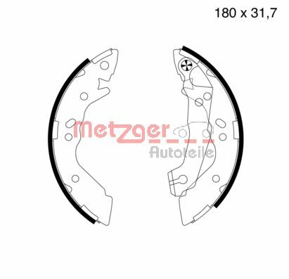 METZGER Fékpofa MG575_METZ